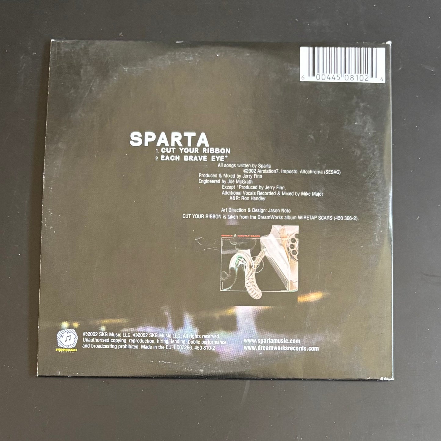 SPARTA - CUT YOUR RIBBON SINGLE CD