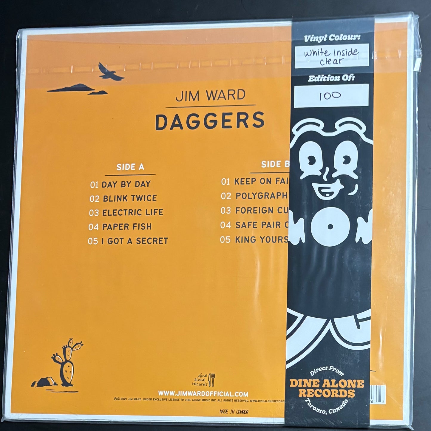JIM WARD - DAGGERS DINE ALONE EXCLUSIVE (WHITE INSIDE/CLEAR)