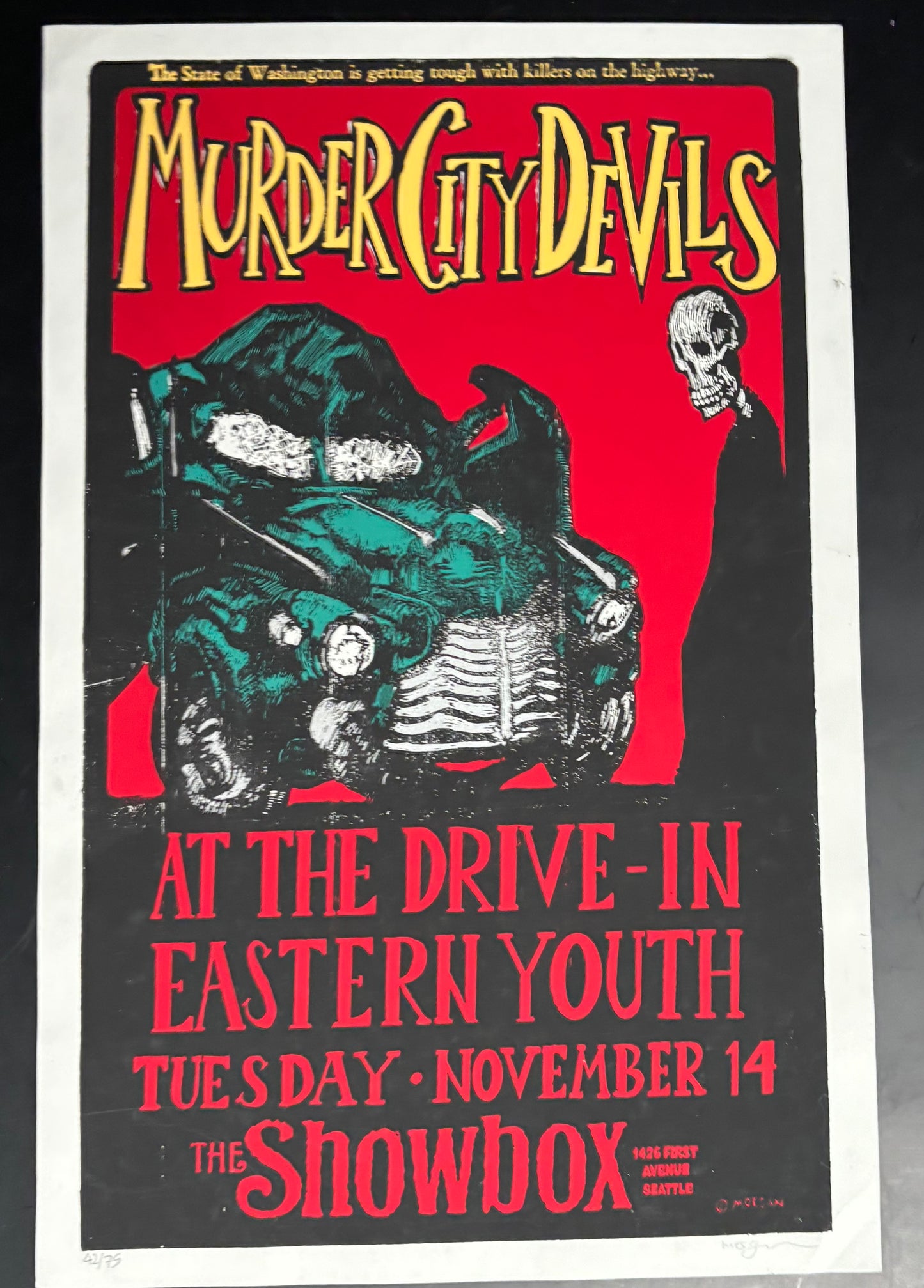 AT THE DRIVE-IN/THE MURDER CITY DEVILS SHOW POSTER