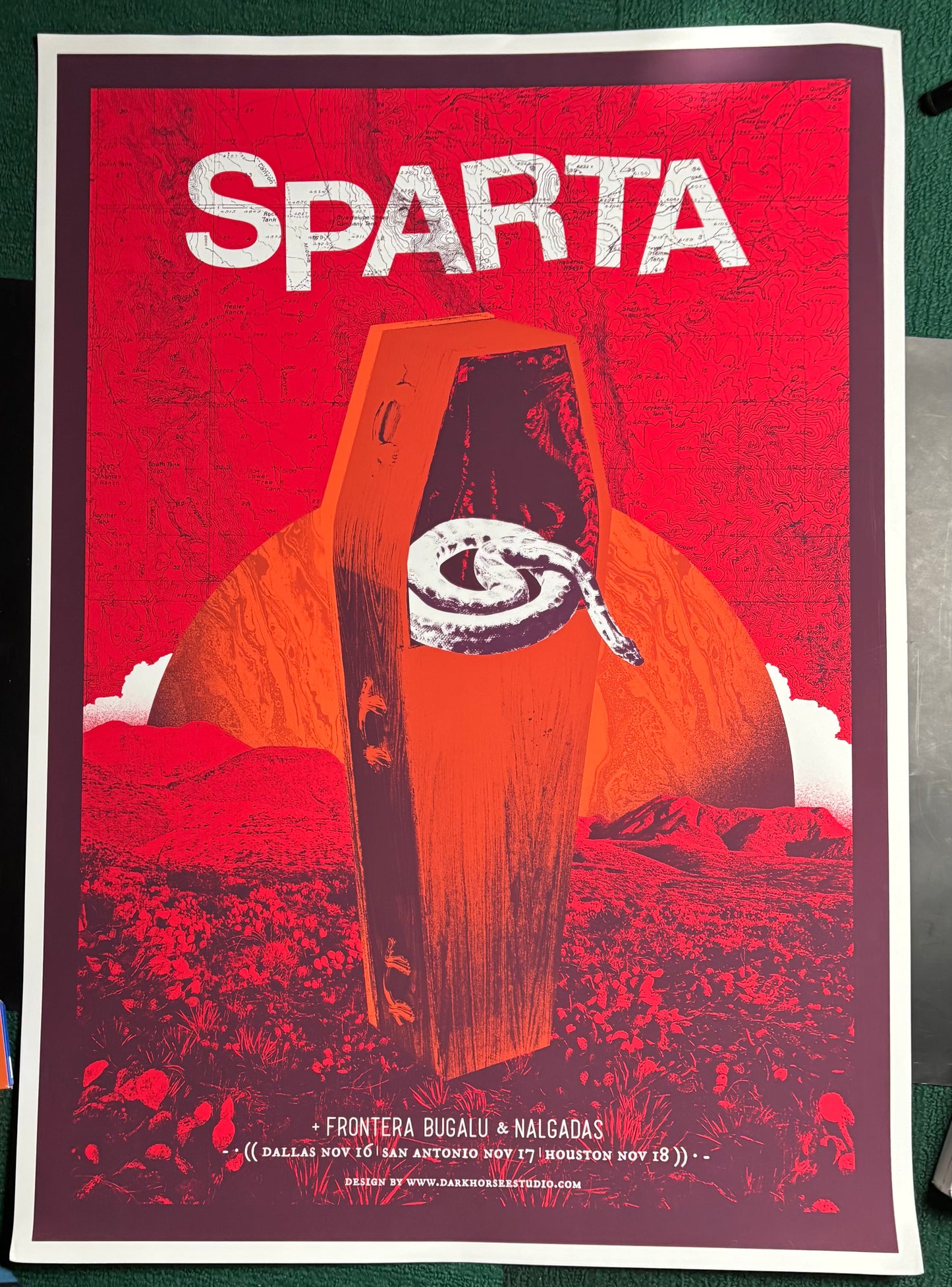SPARTA TOUR POSTER 2018