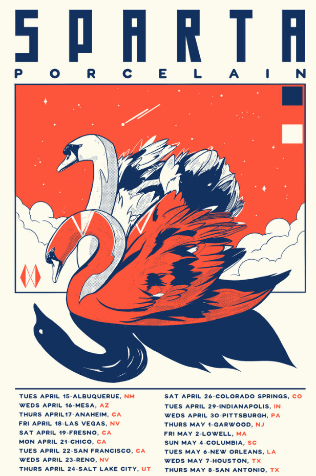 Porcelain 2025 Tour Poster