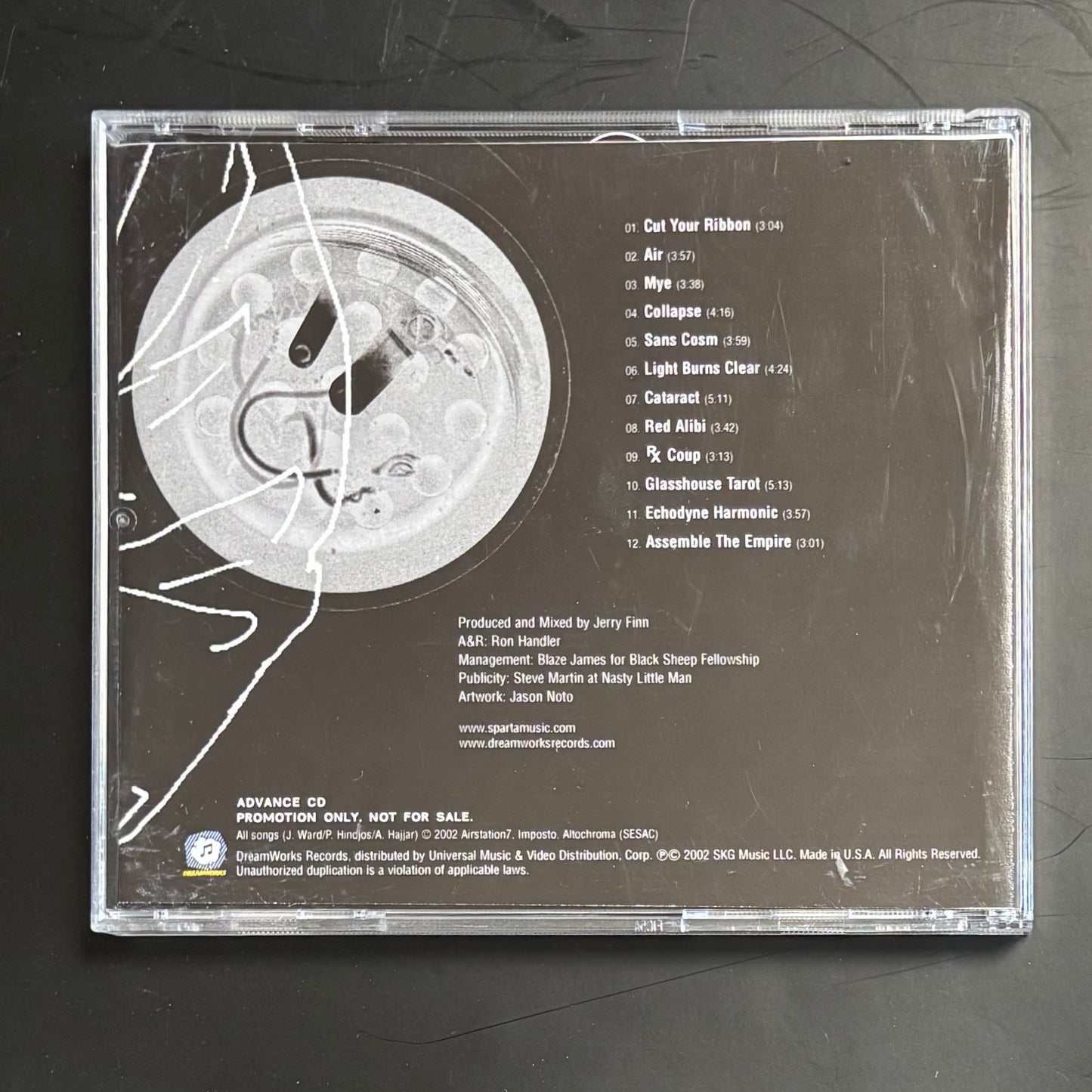SPARTA - WIRETAP SCARS CD ADVANCE PROMO