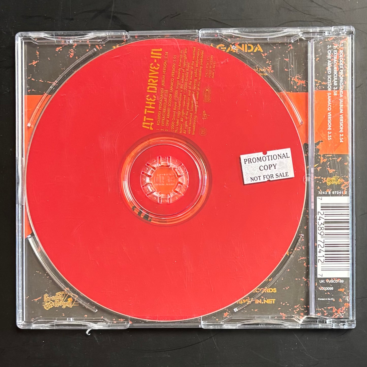 AT THE DRIVE-IN - ROLODEX PROPAGANDA CD PROMO