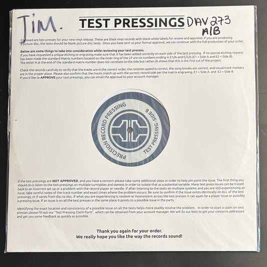 SPARTA - TRUST THE RIVER TEST PRESSING