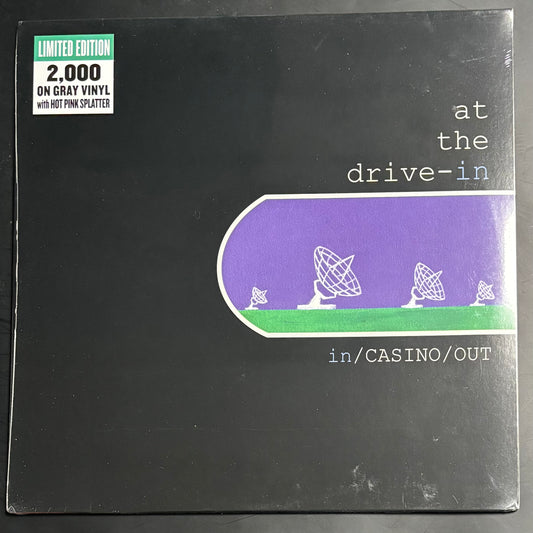 AT THE DRIVE-IN - IN/CASINO/OUT (GRAY/PINK SPLATTER) LP