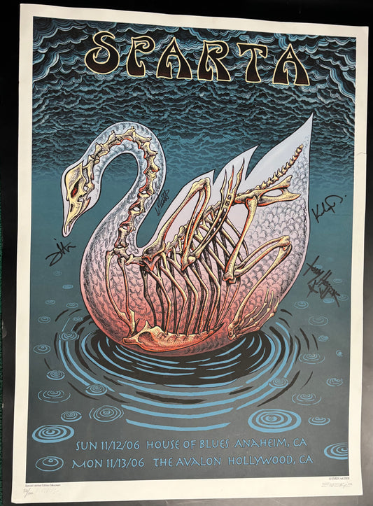 SPARTA 2006 SHOW POSTER ANAHEIM/HOLLYWOOD SIGNED