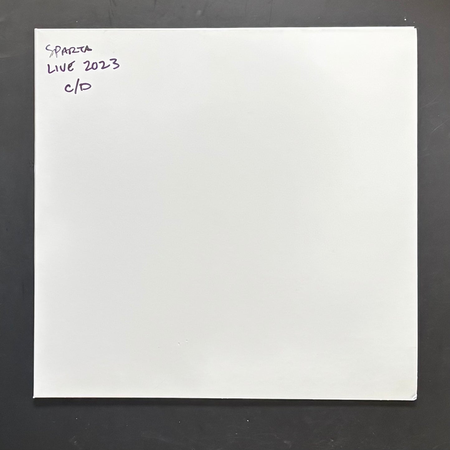 SPARTA - LIVE 2023 TEST PRESSING