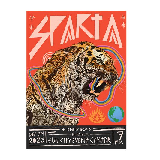 Sparta 11/24/23 El Paso Show Poster